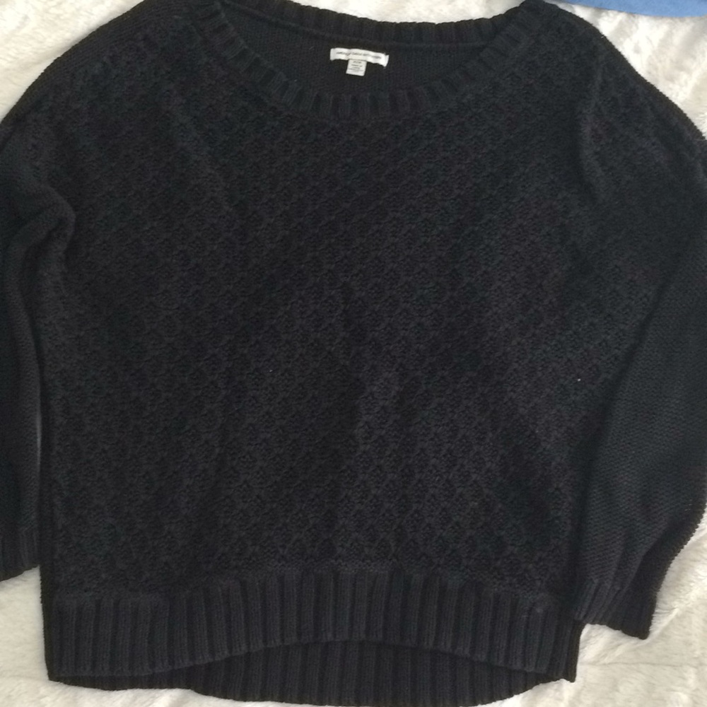 Black American Eagle Sweater